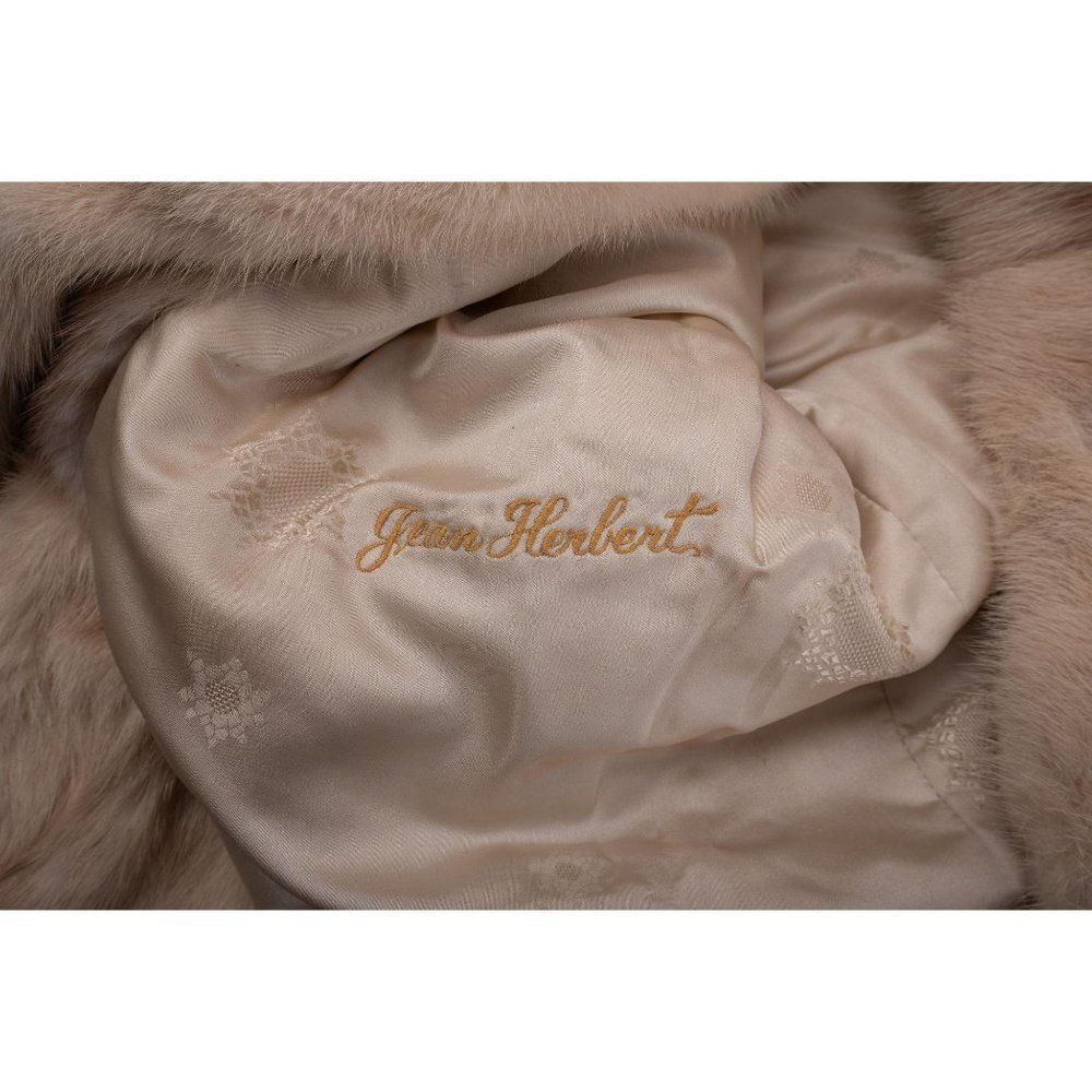Vintage Cropped Rabbit Fur Blonde Jacket Coat - Picture 7 of 8
